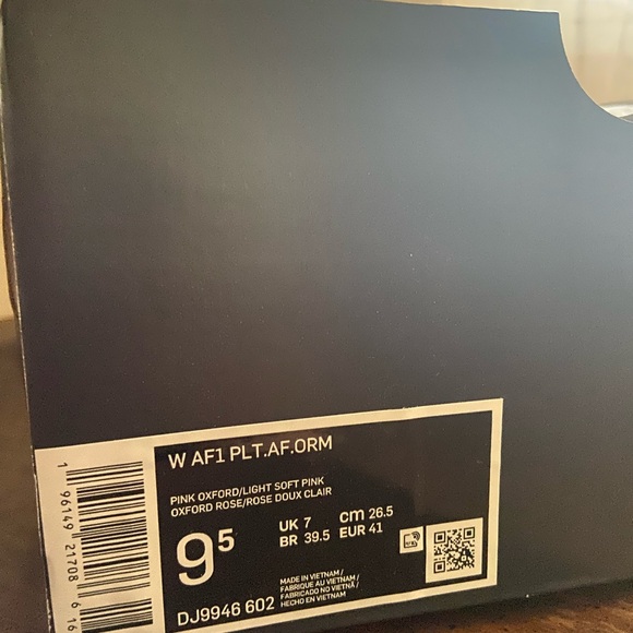 Nike Airforce 1 PLT.AF.ORM pink 9.5W - Picture 8 of 8